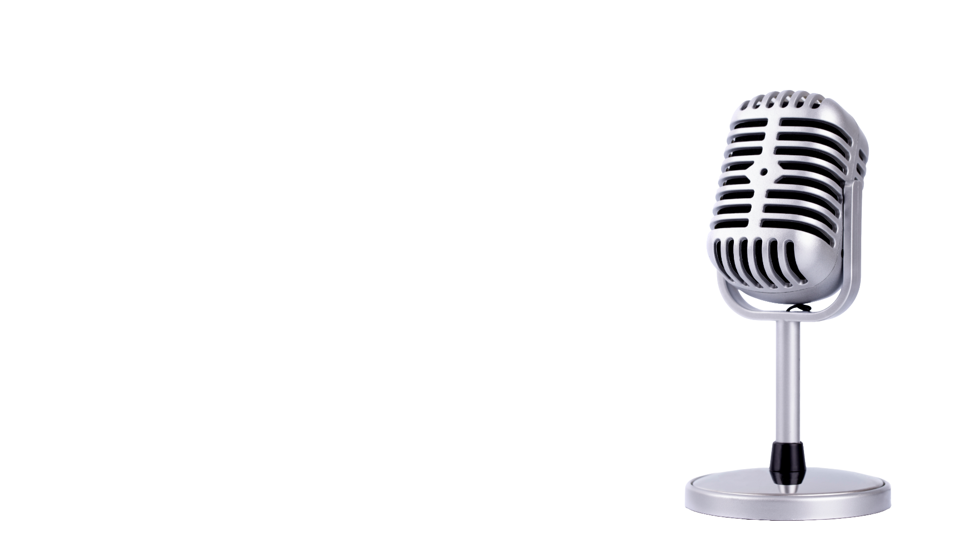 Vintage studio microphone